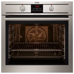 AEG BP3003001M MaxiKlasse Competence  Built in Single Oven with Pyrolytic Cleaning in Stainless Steel
